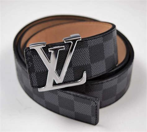 fake louis vuitton belt black and grey checkered